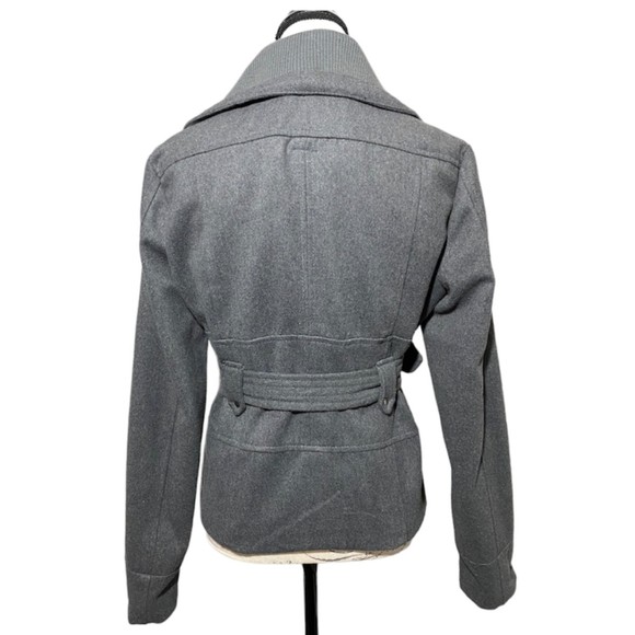 Yoki New York Outerwear Collection Peacoat Jacket Double Breasted Size M Gray - Picture 2 of 8